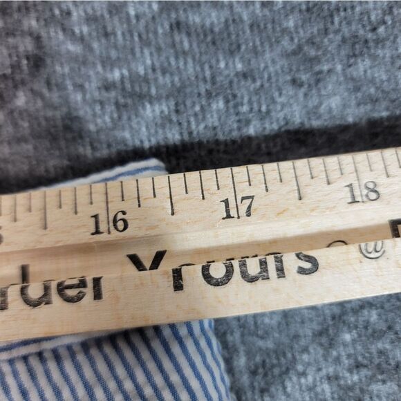 Crown & Ivy Seersucker Mens Modern Fit Pant Size 34W × 32L Blue White Striped - Picture 9 of 10